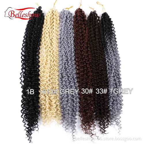 Hot sell wholesale 22inch  freetress deep twist crochet hair freetress water wave hair ombre braiding hair